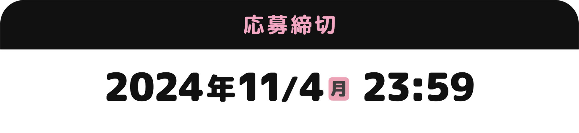 応募締切 2024年 11/4（月）23:59